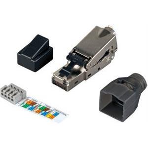 Modularni utikač RJ45 (8P8C) Cat.6, oklopljeni, za kabel AWG-22-27, toolless, IP20