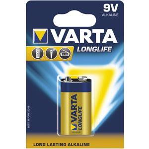 Baterija alkalna 9V Longlife Varta 6LR61