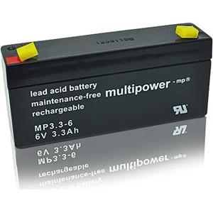Baterija akumulatorska 6V 3,3 Ah 133x34x65 mm, Multipower