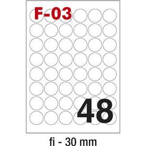 Etikete ILK fi-30mm pk100L Fornax F-03