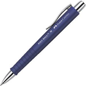 Olovka kemijska gumirana Poly Ball Faber Castell 241151 plava