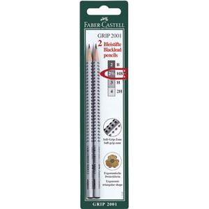 Olovka grafitna HB Grip 2001 pk2 Faber Castell 117497 blister