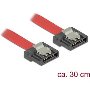Kabel DELOCK, SATA Flexi 6GB/s, 30cm, crveni-metalni