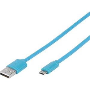 Kabel, USB A muški na USB B micro muški, 1m, plavi, Vivanco bulk
