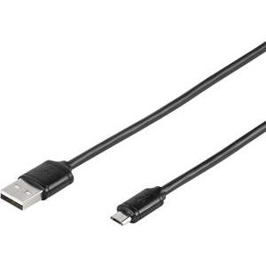 Kabel, USB A muški na USB B micro muški, 1m, crni, Vivanco bulk