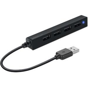 HUB Slim USB 2.0 - 4 portni, Speed Link, crni