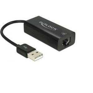 Adapter DELOCK, USB 2.0 (M) na RJ45 (Ž)