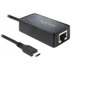 Adapter DELOCK, SuperSpeed USB 3.1, Gen 1 sa USB Type-C (M) na Gigabit LAN 10/100/1000