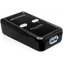 Razdjelnik USB 3.0 DELOCK, data switch, 2x USB PC na USB uređaj