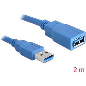 Kabel DELOCK, USB 3.0, USB-A (M) na USB-A (Z), produzni, 2m