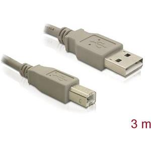 Kabel DELOCK, USB 2.0, USB-A (M) na USB-B (M), 3m