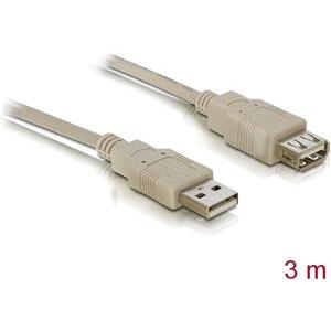 Kabel DELOCK, USB 2.0, USB-A (M) na USB-A (Ž), produžni, 3m