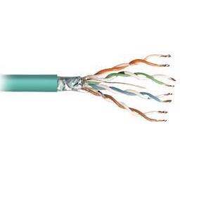 Transmedia FTP-Cable, Stranded Wire, CAT5e. green, on spool, 100 m