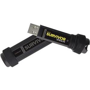 CORSAIR Flash Survivor Stealth USB 3.0 128GB, Military-Style Design, Plug and Play