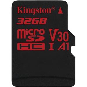 Memorijska kartica Kingston 32GB microSDHC Canvas React 100/70 U3 UHS-I V30 A1 Single Pack w/o Adp EAN: 740617276190