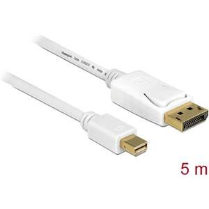 Kabel DELOCK, mini DisplayPort 1.2 (M) na DisplayPort (M) 4K 60Hz, 5m
