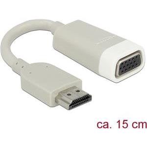 Adapter DELOCK, HDMI A (M) na VGA (F), 15cm