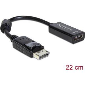 Adapter DELOCK, DP 1.1 (M) na HDMI (F), 22cm