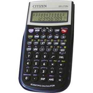 Kalkulator tehnički 10+2mjesta 236 funkcija Citizen SR-270N crni blister