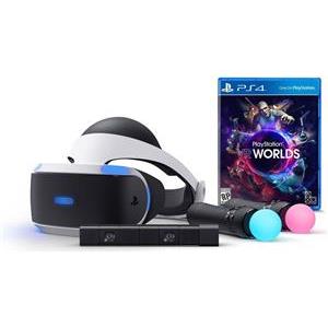 PlayStation VR + Camera v2 + PS Move x2 + VR Worlds + Demo Disc