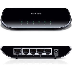 TP-Link TL-SG1005D 5-port Gigabit Desktop Switch, 5×10/100/1000M RJ45 ports, plastic case