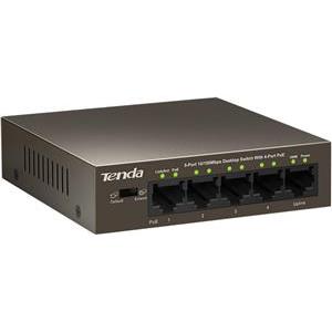 Switch Unmanaged, 5x10/100TX (4 PoE Plus 58W), ext. PSU, metalni