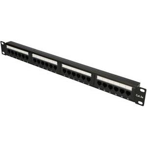 ExtraLink 24 Port CAT5E UTP Patch Panel V2 Black