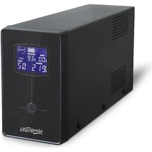 Gembird UPS with LCD display, 850 VA, black, EG-UPS-032