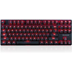 Tipkovnica Modecom Volcano Blade, Blue switch, mehanička, red backlight, US Layout, USB