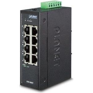 Planet ISW-800T Industrial 8-Port RJ45 100Mbps Compact Ethernet Switch