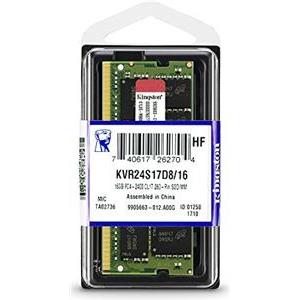 Memorija za prijenosno računalo Kingston 16 GB SO-DIMM DDR4 2400 MHz Value RAM, KVR24S17D8/16