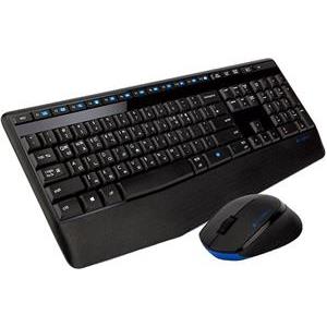 Tipkovnica + miš Logitech MK345 Wireless Combo, bežična, crna