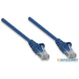 Kabel mrežni Intellinet, Cat6, U/UTP, RJ45-M/RJ45-M, 0.5 m, plavi