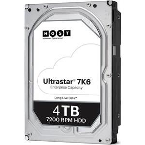 HDD Server WD/HGST Ultrastar 7K6 (3.5’’, 4TB, 256MB, 7200 RPM, SATA 6Gb/s, 512E SE), HUS726T4TALE6L4