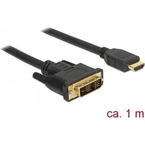 Kabel DELOCK, DVI 18+1 (M) na HDMI A (M), 1m