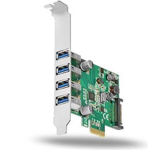 AXAGON PCEU-43V PCIe Adapter 4x USB3.0 + LP limić