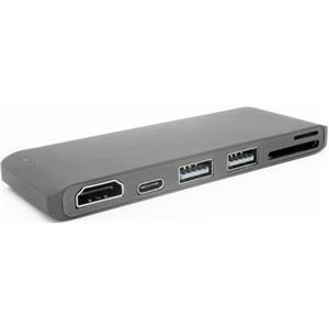 Docking station ASONIC N-UHC306, USB-C na HDMI, USB 3.0, SD card reader, za notebook