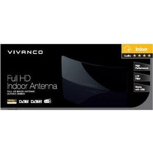 Antena Vivanco Full HD, unutarnja, zaobljen dizajn, LTE Filter