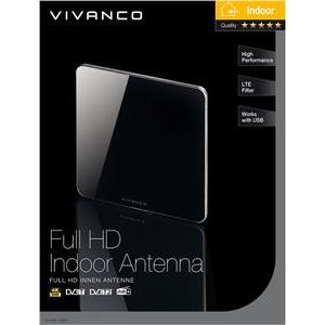 Antena VIVANCO 38891, Full HD, unutarnja, plosnati dizajn, LTE Filter