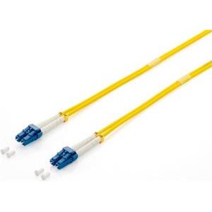 Opt. prespojni kabel LC/LC duplex 9/125µm OS2, LSZH, žuti, 20,0 m