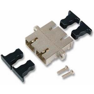 Opt. adapter SC/APC duplex Ž/Ž, singlemode, ceramic sleeve, metal housing