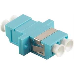 Opt. adapter LC duplex Ž/Ž, multimode OM3, aqua