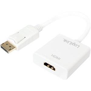 Adapter DisplayPort M -> HDMI Ž, 4K@30Hz, na kabelu, bijeli