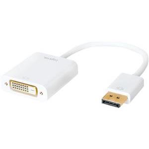 Adapter DisplayPort M -> DVI (24+1) Ž, 1080p, na kabelu, bijeli