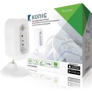 Nadzorna IP kamera unutarnja KONIG SAS-IPCAM300W, HD, bijela