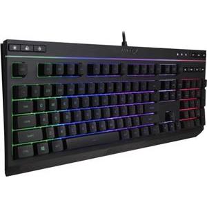 Tipkovnica Kingston HyperX Gaming Keyboard, Alloy Core, Spill-resistant, media buttons, Game Mode, quiet & responsive keys, light bar and dynamic RGB lighting effects, HX-KB5ME2-US