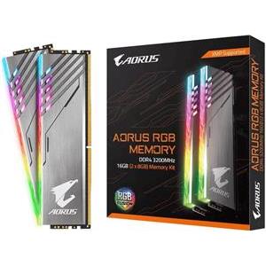 Memorija Gigabyte 16 GB 3200MHz DDR4 DIMM (Kit of 2x8GB) AORUS RGB, GP-AR32C16S8K2HU416R