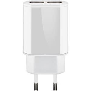 Kućni punjač Goobay Dual USB charger 2.4 A bijeli