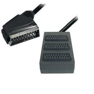 Transmedia 3-way Scart Splitter