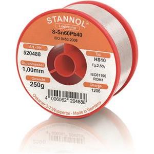 TINOL 1/4 kg 1mm, Stannol HS10 2,5% 520488